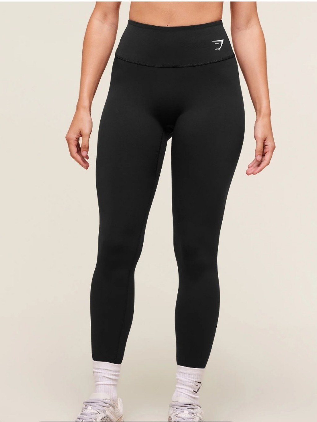 Gymshark Fleece High-Rise Black Leggings